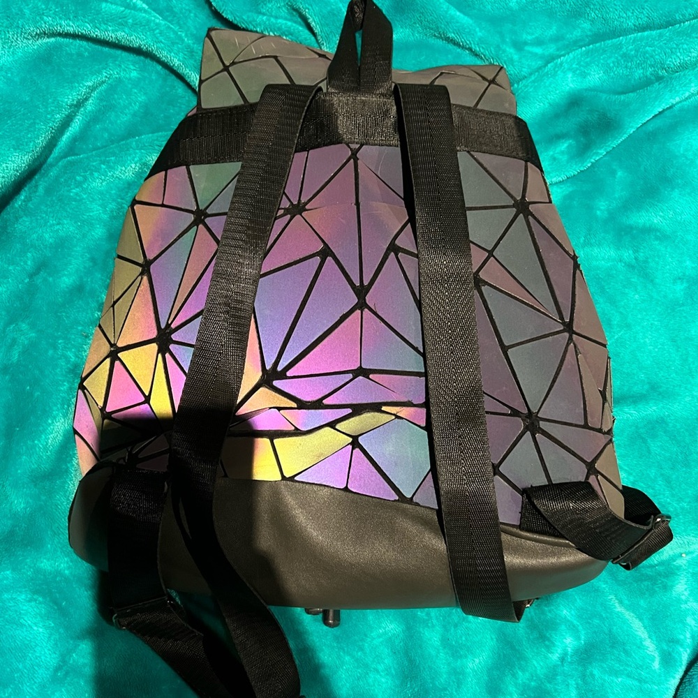 Geometric Iridescent Backpack - Picture 2 of 2
